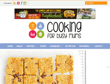 Tablet Screenshot of cookingforbusymums.com